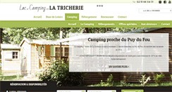 Desktop Screenshot of lacdelatricherie.com