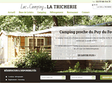 Tablet Screenshot of lacdelatricherie.com